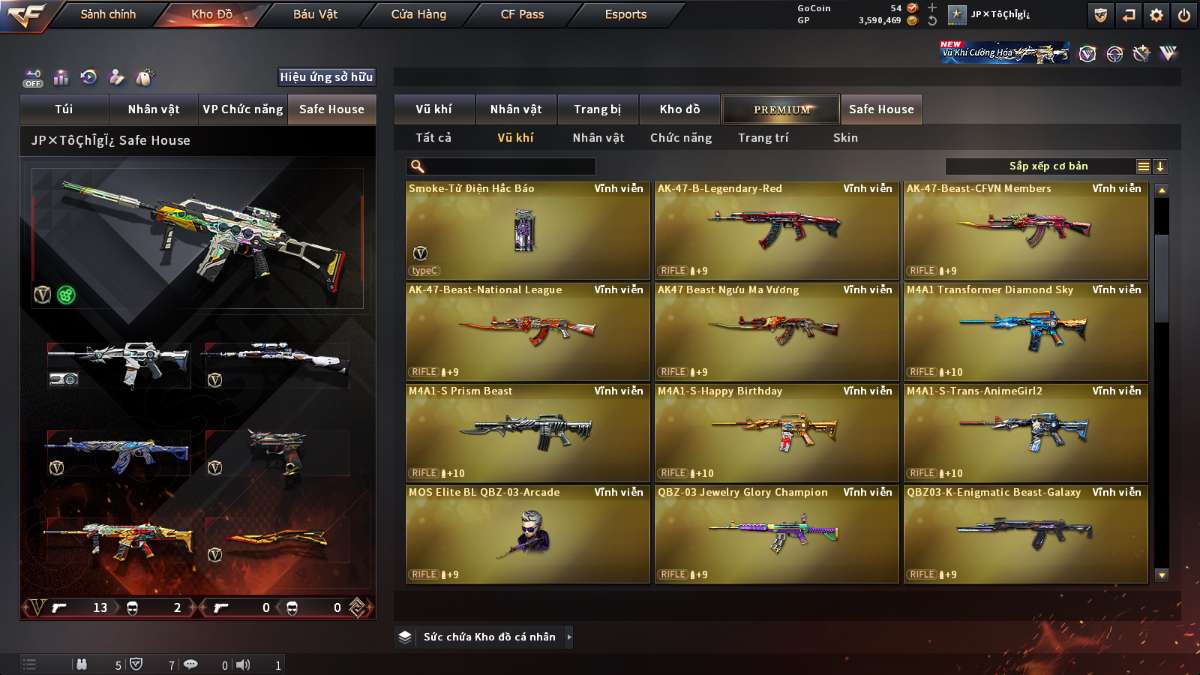 shop acc cf uy tin gia re